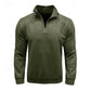 Quarter-Zip Stand-Collar Sweatshirt