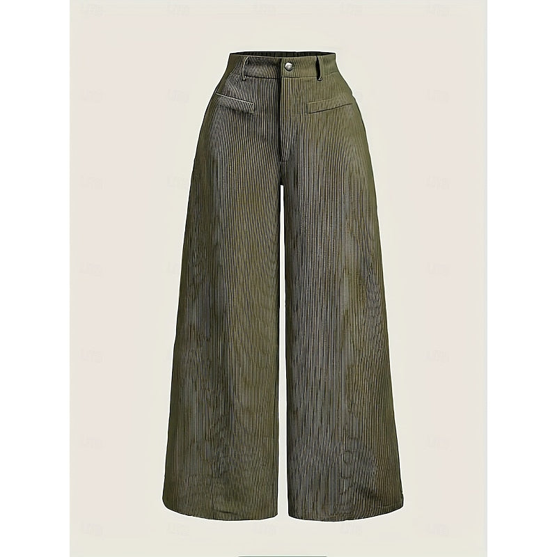 Wide-Leg Tailored Trousers