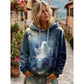 Skull Graphic Halloween Hoodie