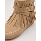 Fringe Moccasin Ankle Boots
