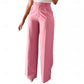 Tailored High-Waist Straight Leg Pants
