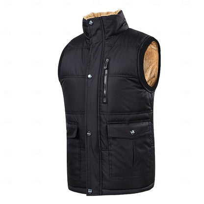 Sherpa-Lined Puffer Vest