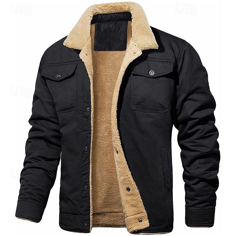 Sherpa-Lined Trucker Jacket