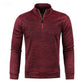 Quarter-Zip Textured Pullover Sweater