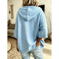 Hooded Open-Front Cardigan