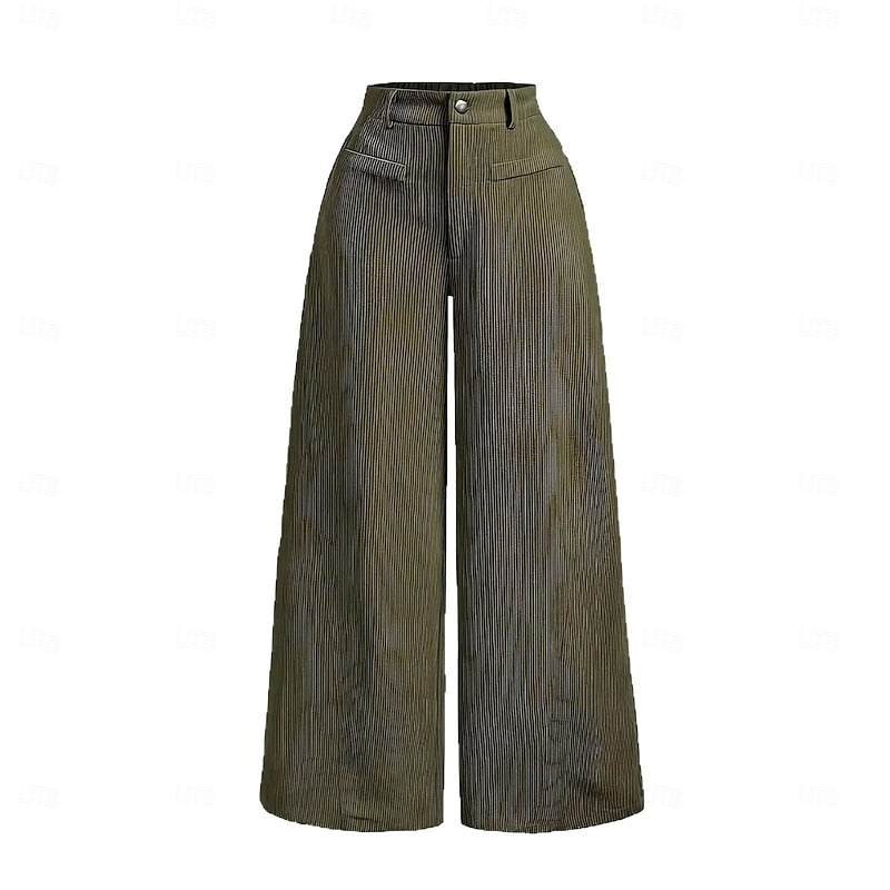 Wide-Leg Tailored Trousers