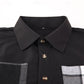 Modern Patchwork Shirt Jacket