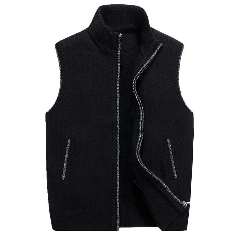 Stand-Collar Zip-Up Gilet