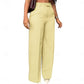 Tailored High-Waist Straight Leg Pants