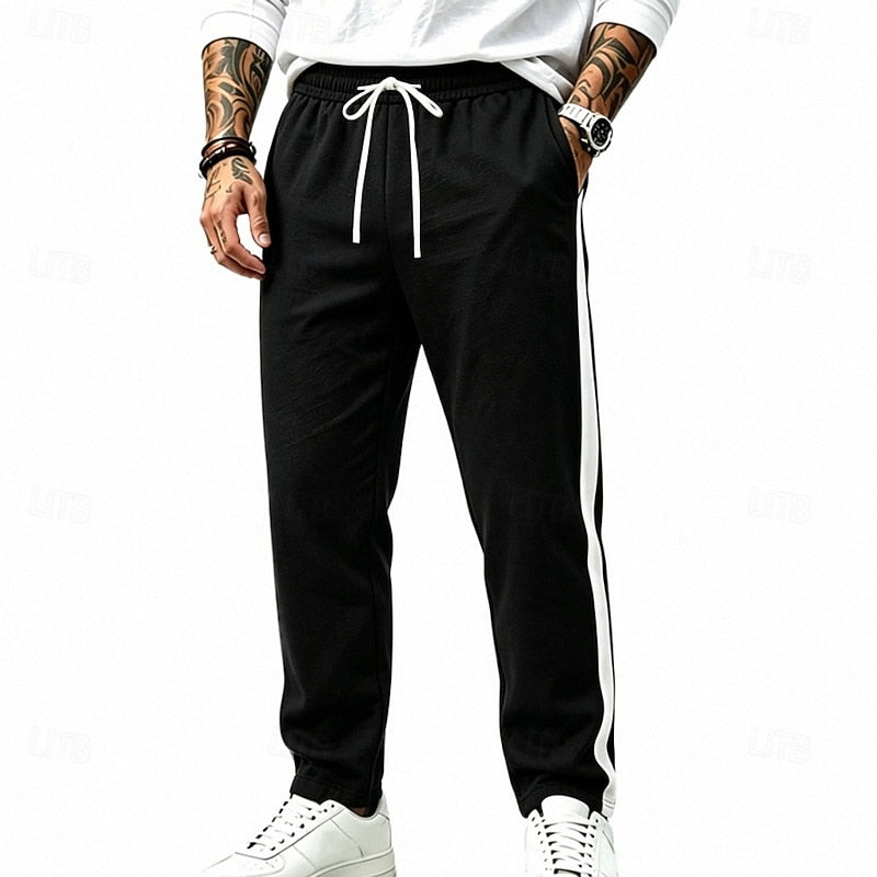 Relaxed Side-Stripe Sweatpants