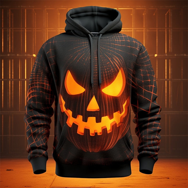Halloween Graphic Hooded Sweatshirt