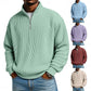 Ribbed Quarter-Zip Pullover