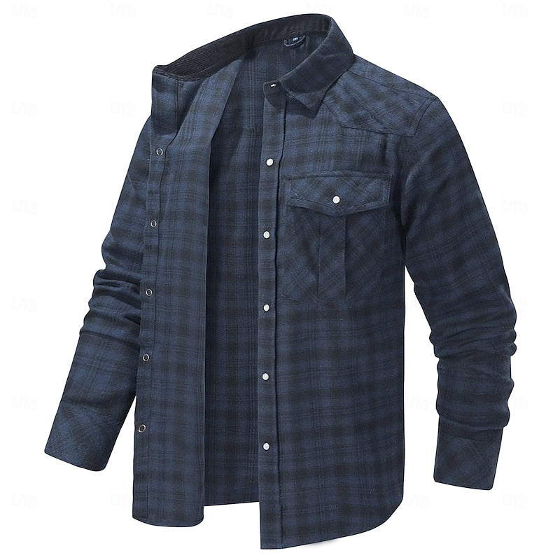 Rugged Plaid Overshirt