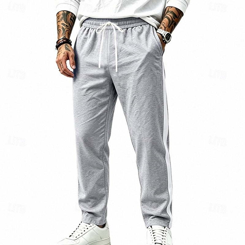 Relaxed Side-Stripe Sweatpants