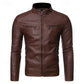 Classic Stand-Collar Biker Jacket