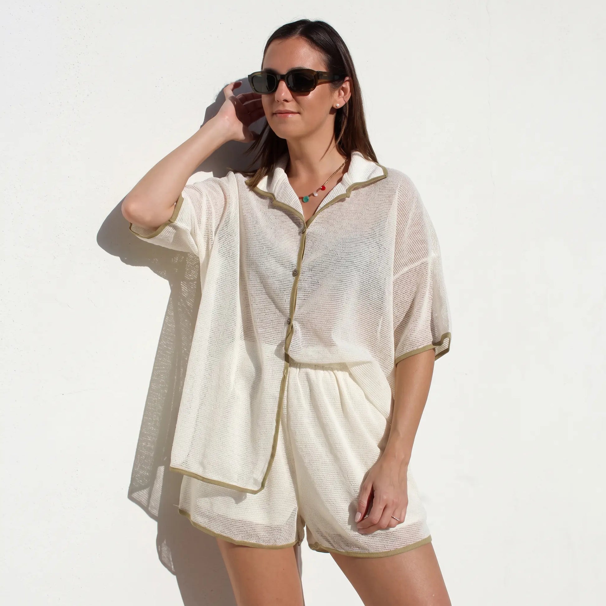 Zephyra - Sheer Mesh Lounge Set Luxury