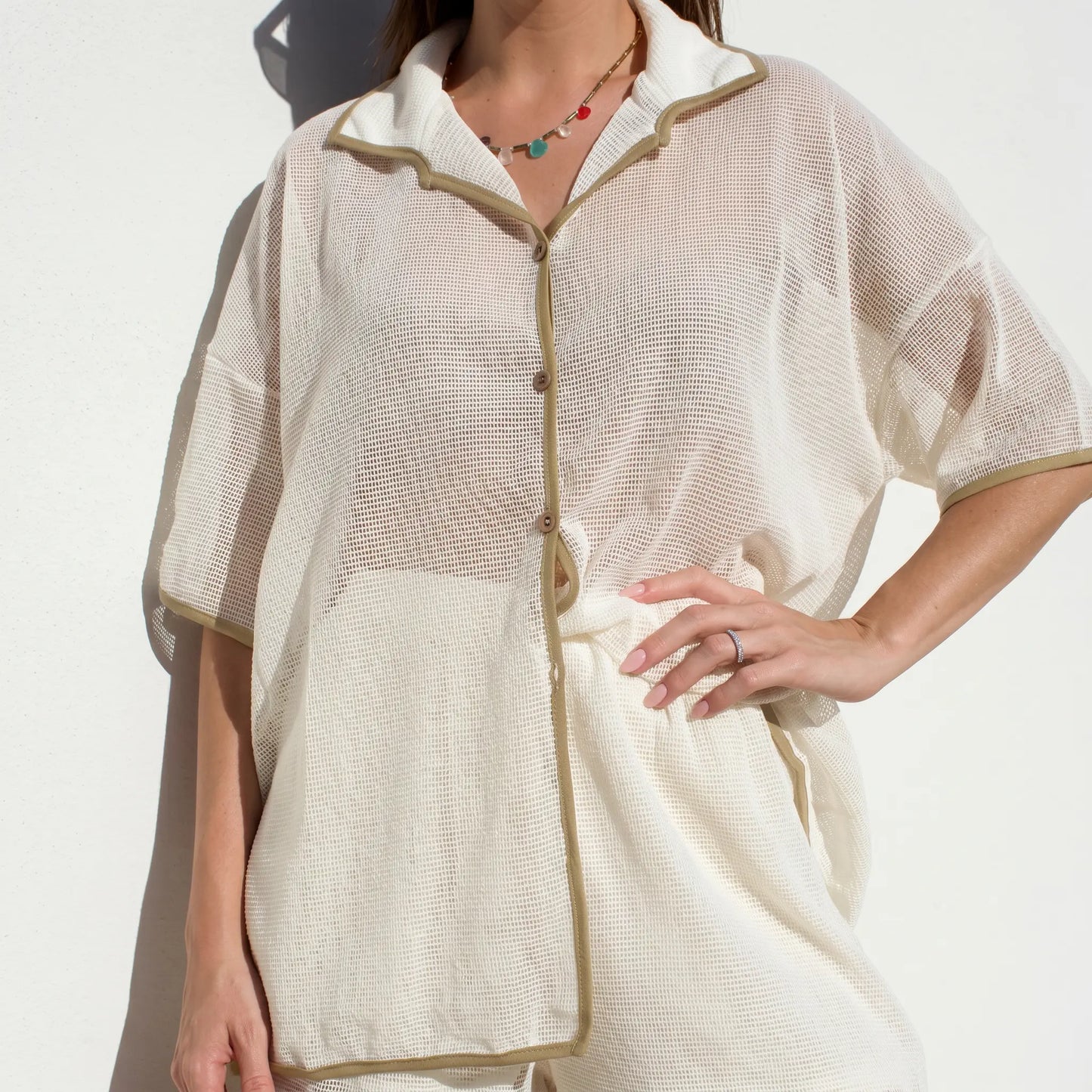Zephyra - Sheer Mesh Lounge Set Luxury