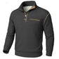 Textured Half-Button Pullover