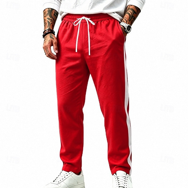 Relaxed Side-Stripe Sweatpants