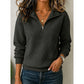 Textured Quarter-Zip Pullover