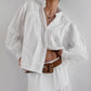 Zolya - White Jacquard Cotton Shirt