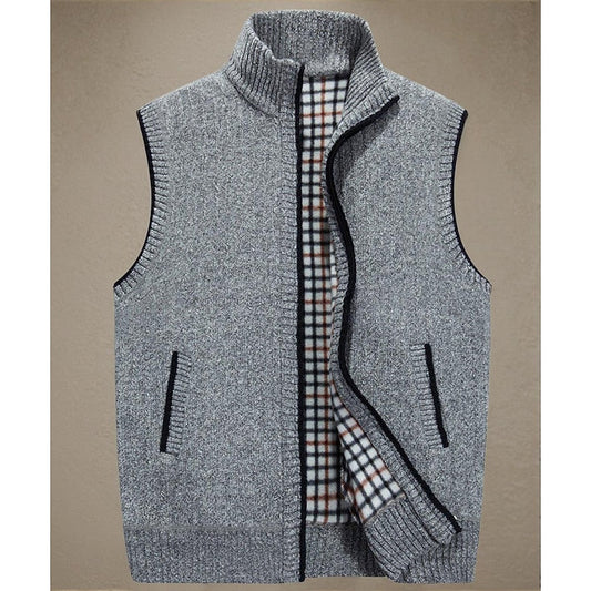 Stand-Collar Zip-Up Gilet