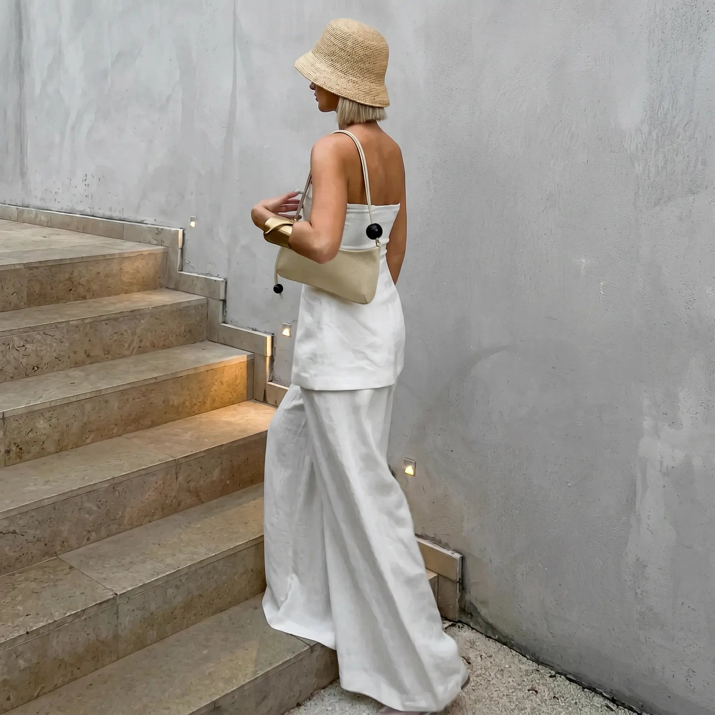 Zyra - Linen Set Elegant Off-White