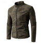 Classic Stand-Collar Biker Jacket